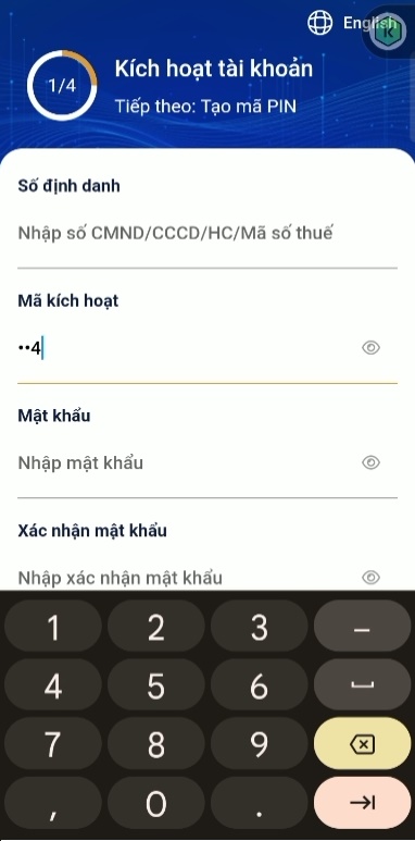 Kích hoạt tài khoản Smart CA